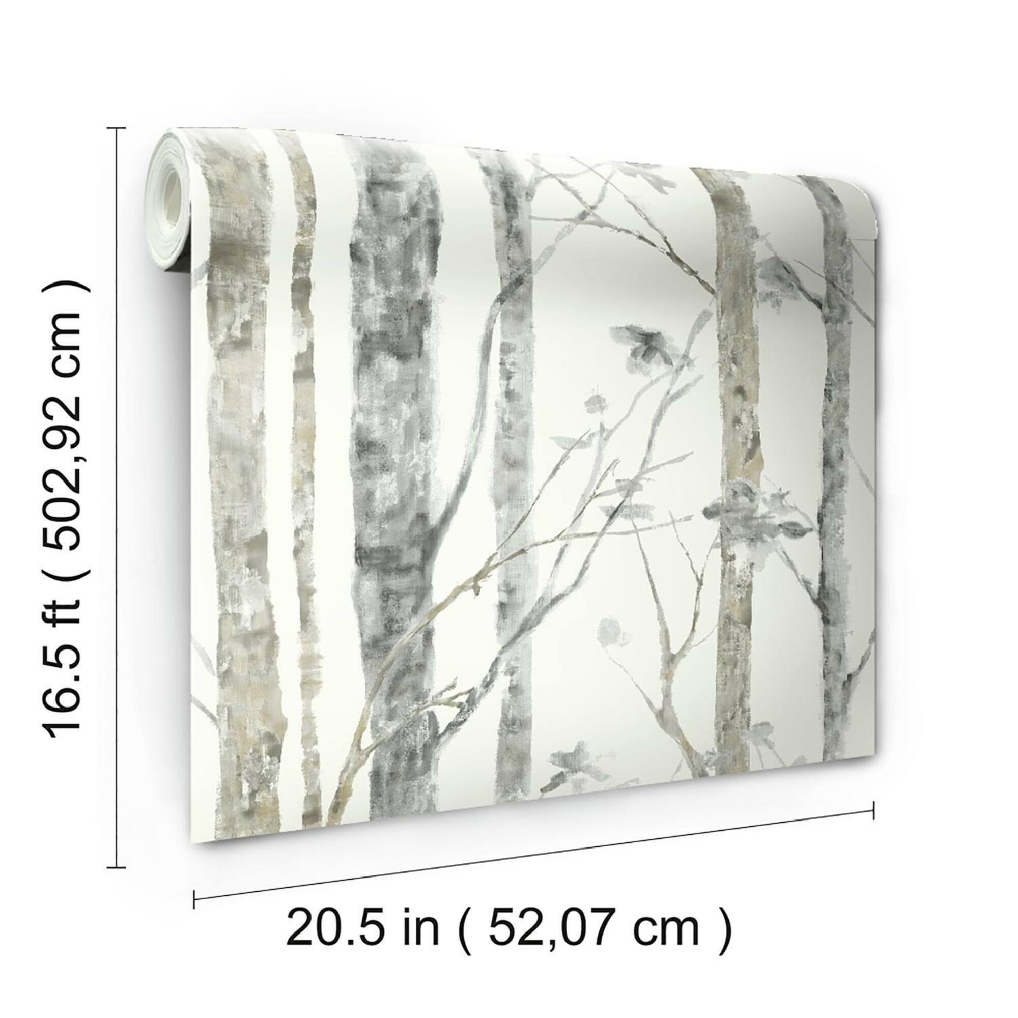RoomMates Birch Trees Peel & Stick Wallpaper
